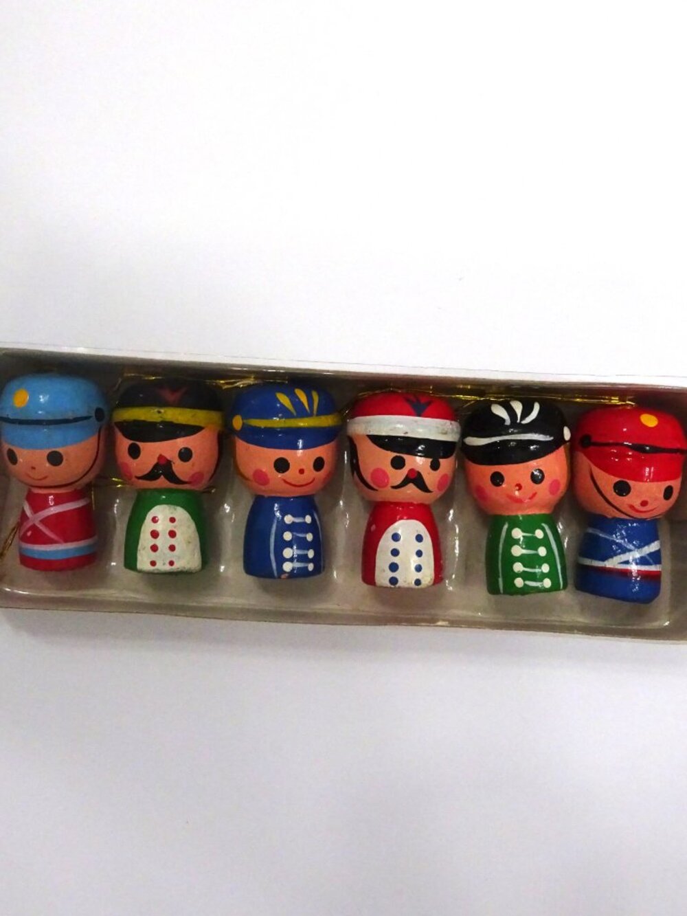 Parade of the Wooden Soldiers Vintage 1980 Christmas Ornaments Set of 6